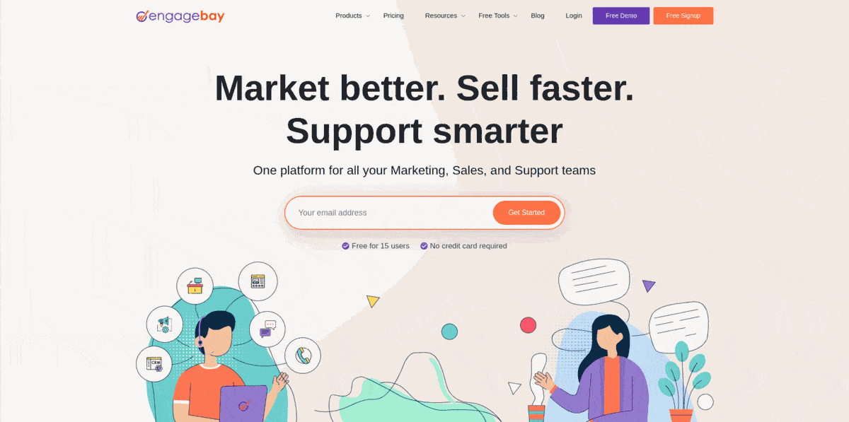 EngageBay's web analytics