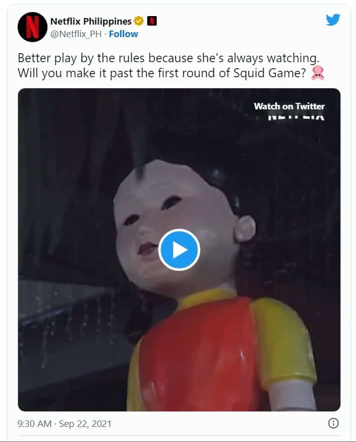 Netflix Squid Game viral posts