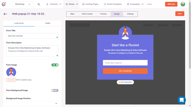 engagebay-popup in HubSpot vs Mailchimp vs EngageBay