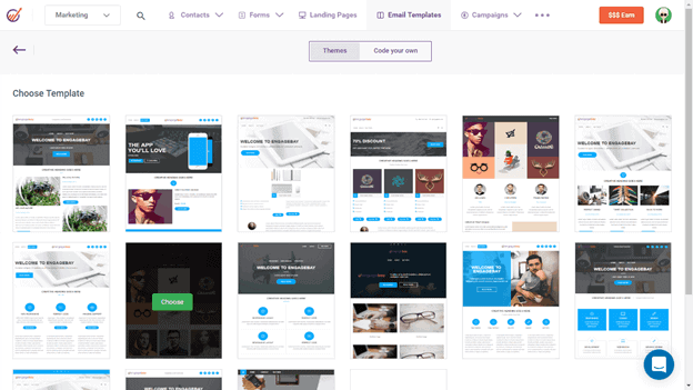 engagebay landing page templates in HubSpot vs Mailchimp vs EngageBay