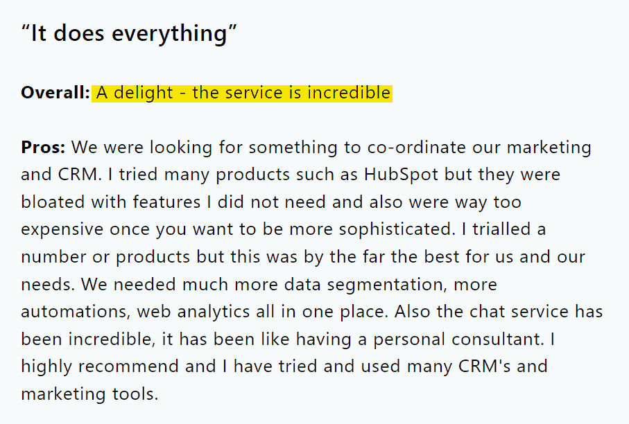 Engagebay client review