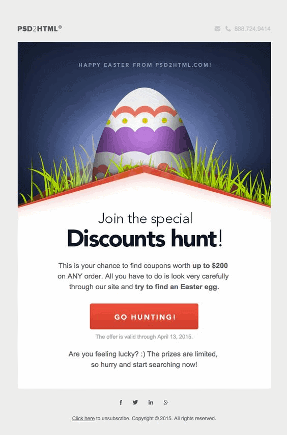 Properly structured CTA is a great email marketing practice for B2B