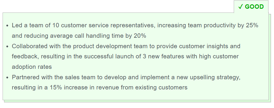 leadership experience in CRM resume