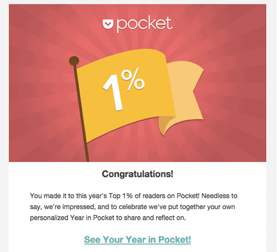 Pocket engagement email sequences