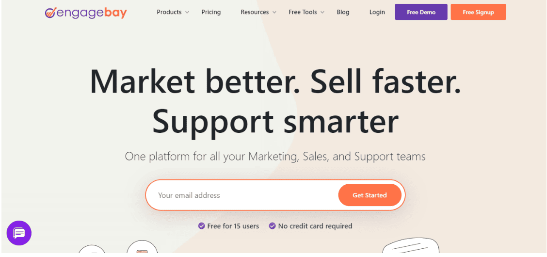 EngageBay architecture CRM software