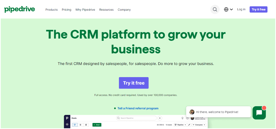 Pipedrive – best CRM for architectural firms