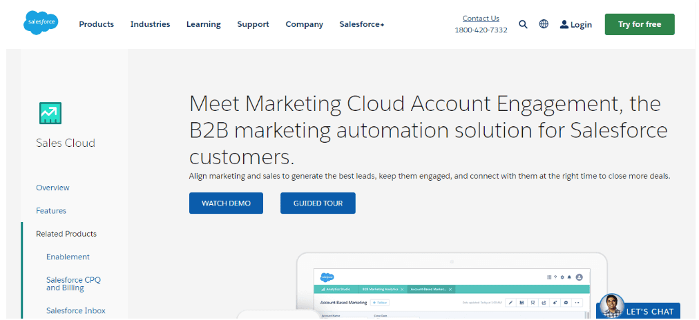 Salesforce’s B2B marketing automation platform