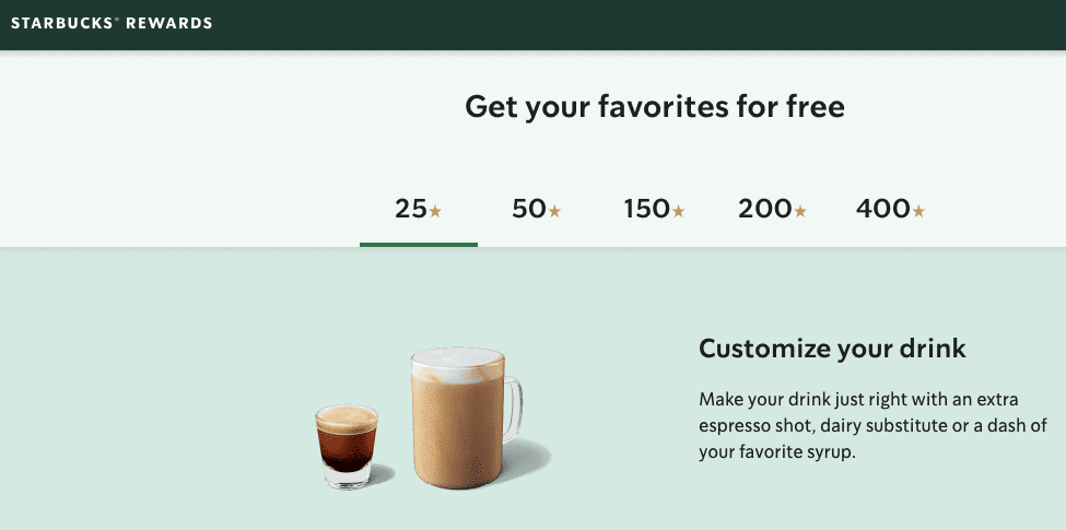 Starbucks rewards