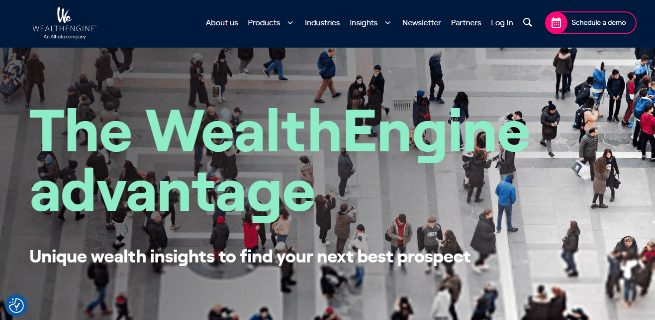 Marketing automation software for nonprofits: Wealth Engine